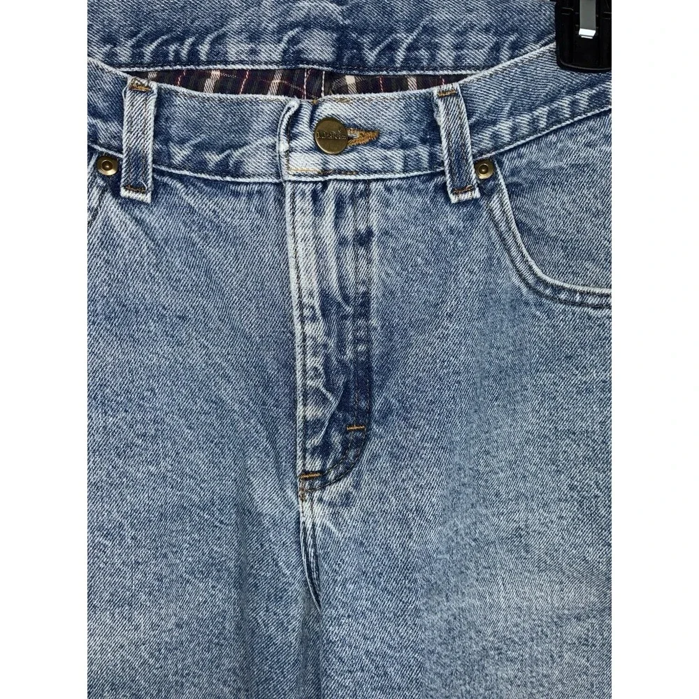L.L.Bean Double L Men's Blue Denim Lined Jeans Natural Fit Straight Light Wash